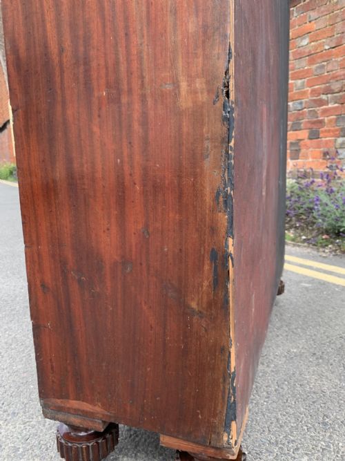 NINETEENTH CENTURY MAHOGANY BANK OF DRAWERS - ADDITIONAL PHOTO 3