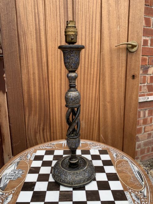kashmiri lamp - CATEGORY: ANTIQUE LIGHTING - DATED 1930