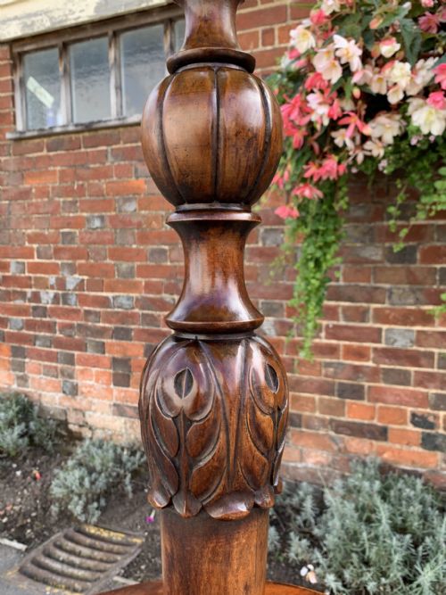 1920S WALNUT STANDARD LAMP - ADDITIONAL PHOTO 1