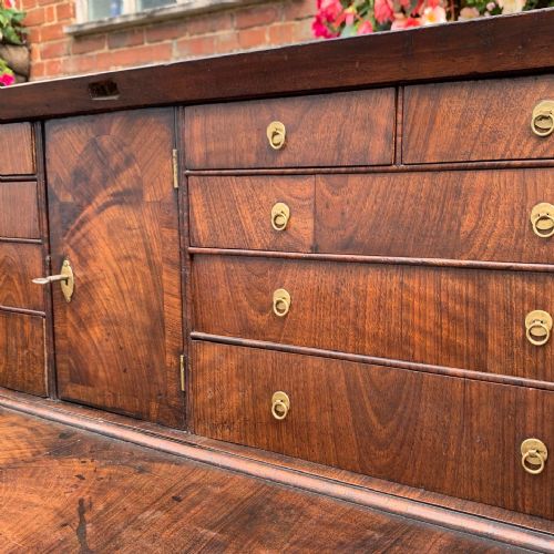 EIGHTEENTH CENTURY BURR WALNUT BUREAU - ADDITIONAL PHOTO 11