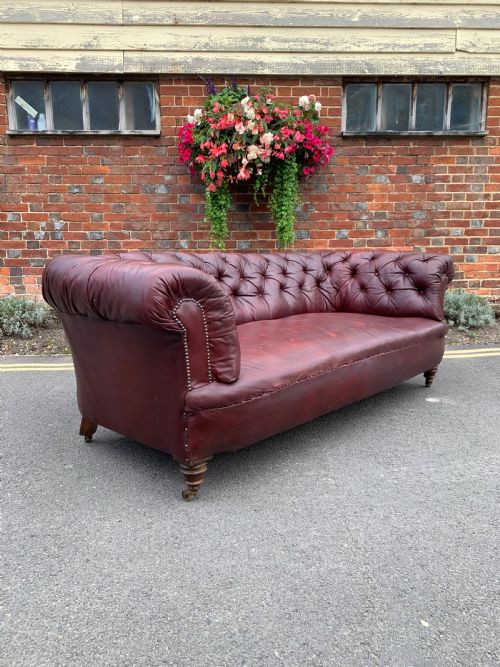 VICTORIAN LEATHER CHESTERFIELD - ADDITIONAL PHOTO 4