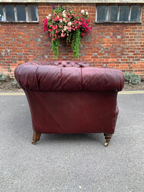 VICTORIAN LEATHER CHESTERFIELD - ADDITIONAL PHOTO 5