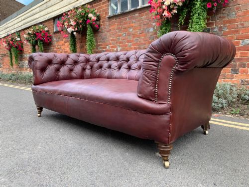 VICTORIAN LEATHER CHESTERFIELD - ADDITIONAL PHOTO 8