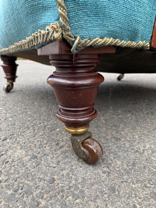 VICTORIAN OPEN ARMCHAIR BY HAMPTON AND SONS - ADDITIONAL PHOTO 5