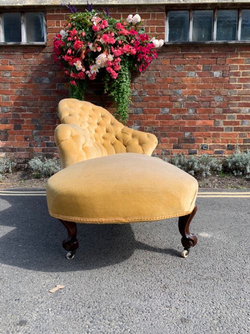 VICTORIAN ROSEWOOD CHAISE LONGUE - ADDITIONAL PHOTO 5