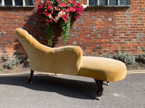 VICTORIAN ROSEWOOD CHAISE LONGUE - ADDITIONAL PHOTO 6