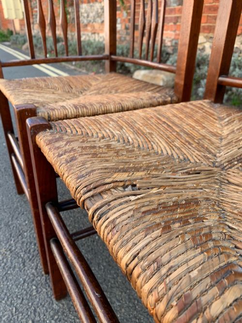 PAIR OF ARTS AND CRAFTS CORNER CHAIRS - ADDITIONAL PHOTO 2
