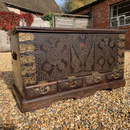 nineteenth century zanzibar trunk - CATEGORY: ANTIQUE CHESTS - DATED 1850