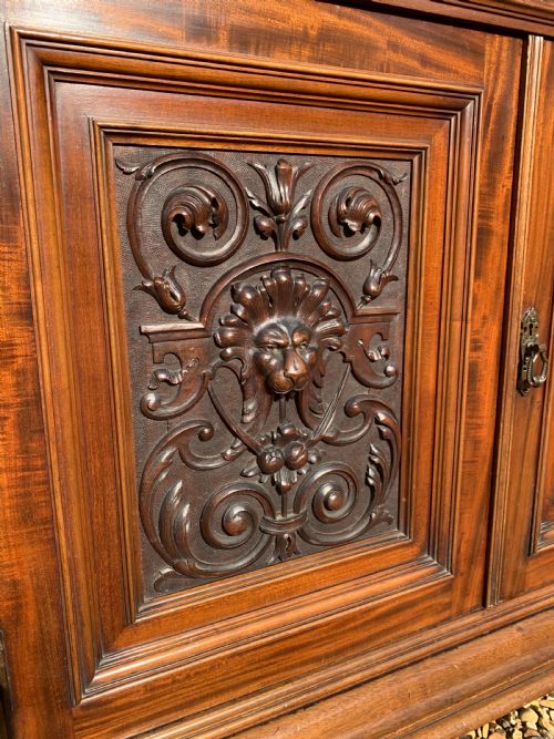 SUPERIOR QUALITY VICTORIAN MAHOGANY BOOKCASE - ADDITIONAL PHOTO 9