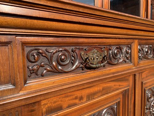 SUPERIOR QUALITY VICTORIAN MAHOGANY BOOKCASE - ADDITIONAL PHOTO 10