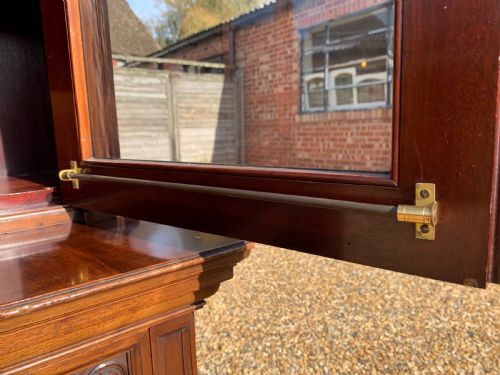 SUPERIOR QUALITY VICTORIAN MAHOGANY BOOKCASE - ADDITIONAL PHOTO 12