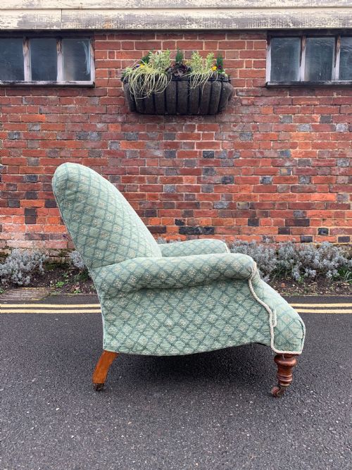 QUALITY SMALL LATE VICTORIAN ARMCHAIR - ADDITIONAL PHOTO 4