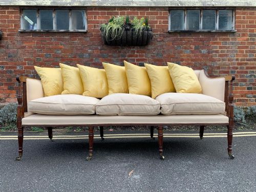 georgian mahogany sofa - CATEGORY: ANTIQUE SOFAS - DATED GEORGIAN