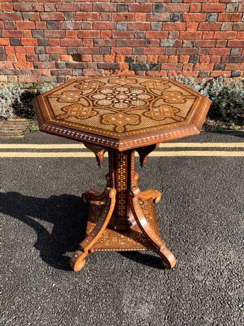 nineteenth century inlaid table - CATEGORY: ANTIQUE TABLES - DATED 1880