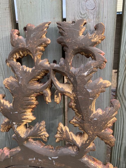 PAIR OF PAINTED CARVED WOOD MIRRORS - ADDITIONAL PHOTO 6