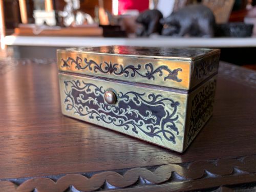 ASPREY BOULLE STAMP BOX - ADDITIONAL PHOTO 3