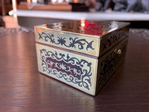 ASPREY BOULLE STAMP BOX - ADDITIONAL PHOTO 5