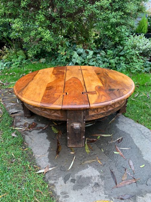 indian chakki coffee table - CATEGORY: ANTIQUE TABLES - DATED 19TH CENTURY