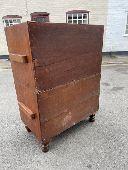 TEAK MILITARY CAMPAIGN CHEST - ADDITIONAL PHOTO 2