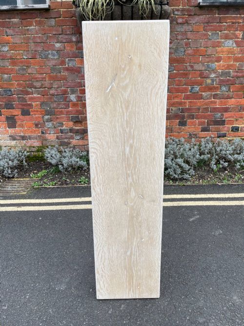 EDWARDIAN LIMED OAK BENCH - ADDITIONAL PHOTO 2