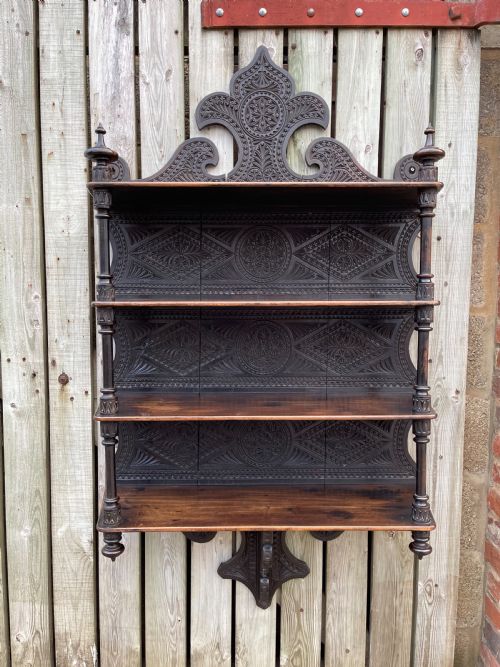 large scale nineteenth century wall shelves - CATEGORY: ANTIQUE FURNITURE - DATED 19TH CENTURY