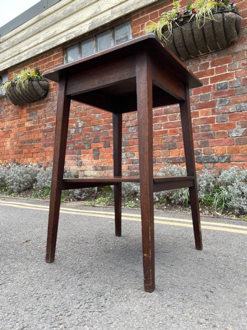 PAIR OF ARTS AND CRAFTS INFLUENCED TILE TOPPED TABLES - ADDITIONAL PHOTO 2