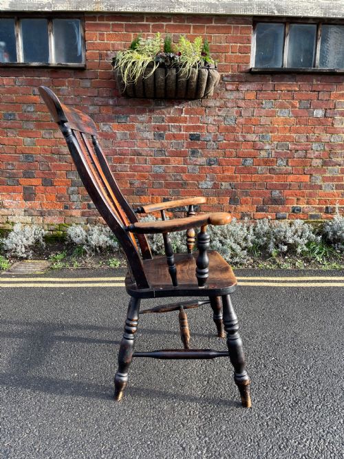VICTORIAN SLATBACK ARMCHAIR - ADDITIONAL PHOTO 3