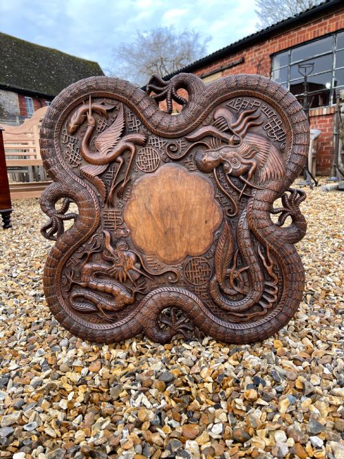 KASHMIRI CARVED WALNUT TABLE - ADDITIONAL PHOTO 3