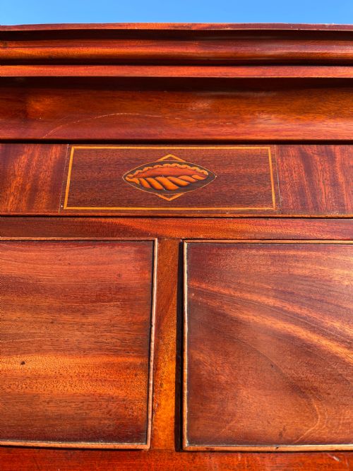 GEORGIAN MAHOGANY CHEST ON CHEST - ADDITIONAL PHOTO 9
