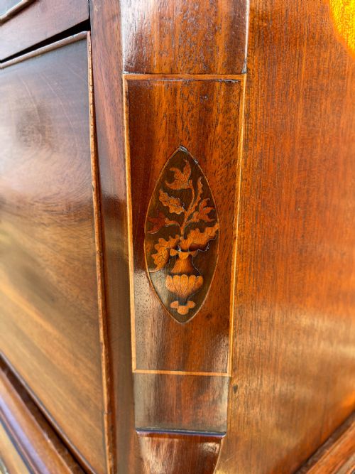 GEORGIAN MAHOGANY CHEST ON CHEST - ADDITIONAL PHOTO 10