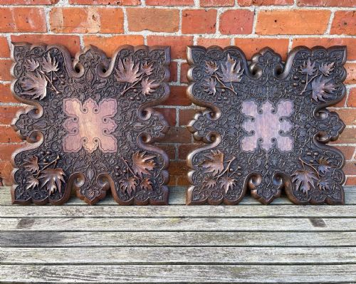 PAIR OF KASHMIRI CARVED WALNUT TABLES - ADDITIONAL PHOTO 9