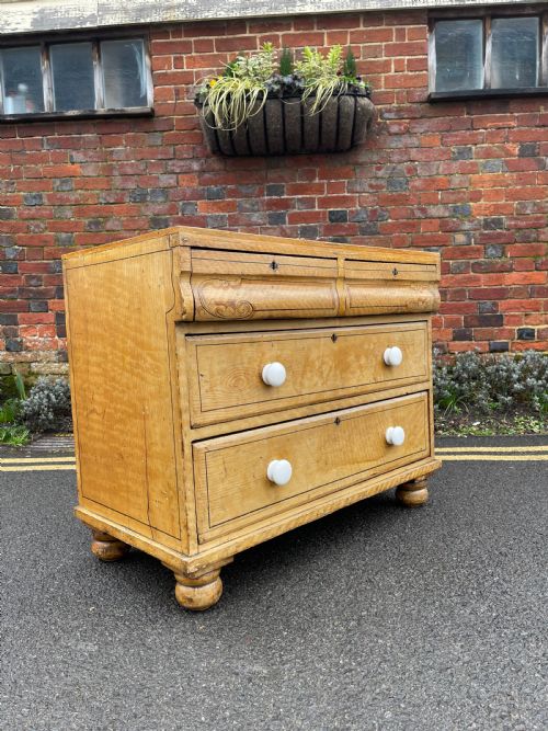 victorian painted pine chest - CATEGORY: ANTIQUE CHEST OF DRAWERS - DATED VICTORIAN