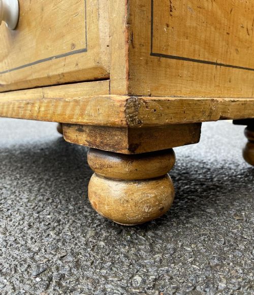 VICTORIAN PAINTED PINE CHEST - ADDITIONAL PHOTO 4