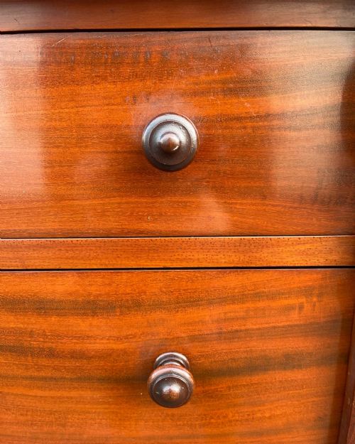 VICTORIAN MAHOGANY WELLINGTON CHEST - ADDITIONAL PHOTO 2