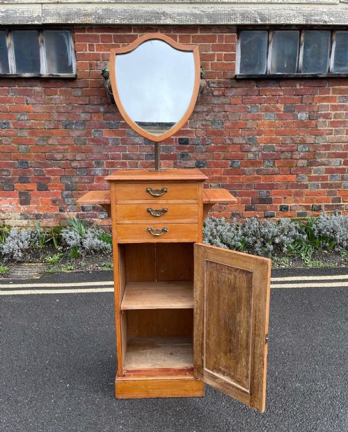 VICTORIAN ASH SHAVING STAND - ADDITIONAL PHOTO 3