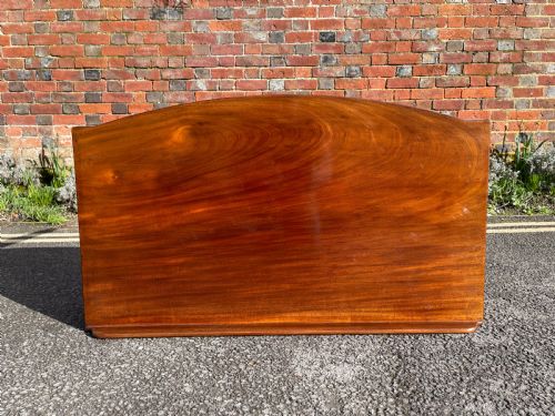 VICTORIAN BOW FRONTED MAHOGANY SIDE TABLE - ADDITIONAL PHOTO 1