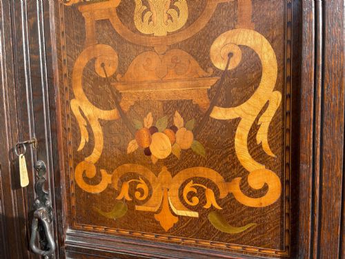 INLAID OAK HALL WARDROBE - ADDITIONAL PHOTO 4
