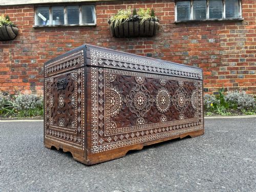syrian inlaid trunk - CATEGORY: ANTIQUE CHESTS - DATED 19TH CENTURY
