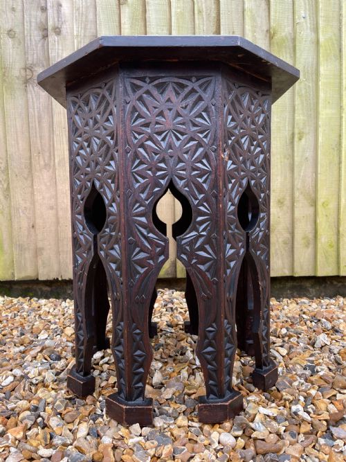 moorish occasional table - CATEGORY: ANTIQUE TABLES - DATED 1910