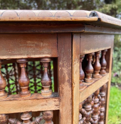 MIDDLE EASTERN INLAID FOLDING TABLE - ADDITIONAL PHOTO 2