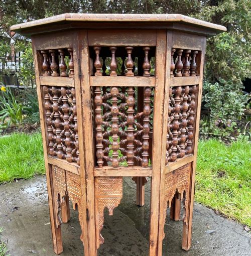 MIDDLE EASTERN INLAID FOLDING TABLE - ADDITIONAL PHOTO 3
