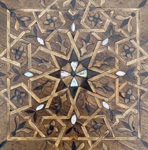 MIDDLE EASTERN INLAID FOLDING TABLE - ADDITIONAL PHOTO 5