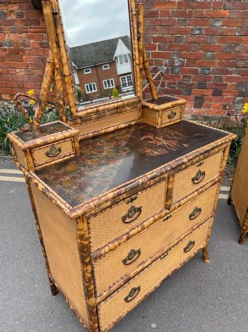 VICTORIAN BAMBOO BEDROOM PAIR - ADDITIONAL PHOTO 2