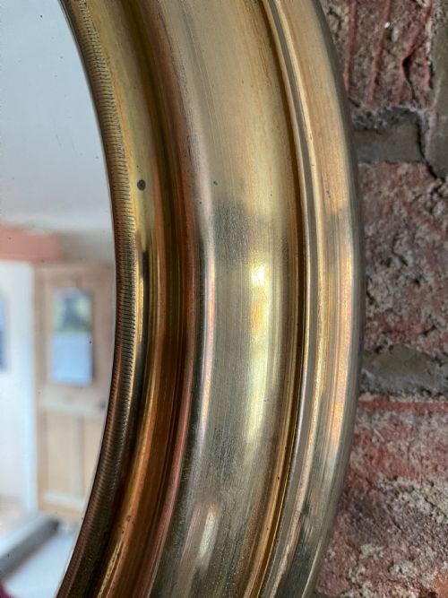 VICTORIAN BRASS FRAMED MIRROR - ADDITIONAL PHOTO 1