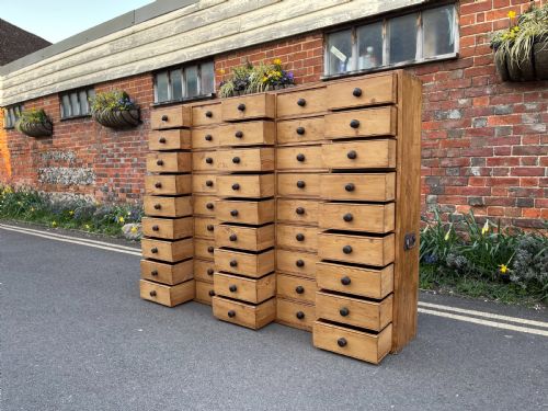 LARGE VICTORIAN BANK OF DRAWERS - ADDITIONAL PHOTO 5