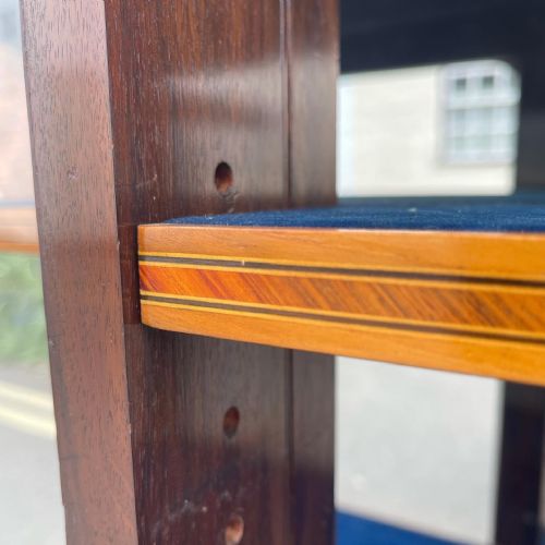 EARLY VICTORIAN INLAID WALNUT SIDE CABINET - ADDITIONAL PHOTO 2