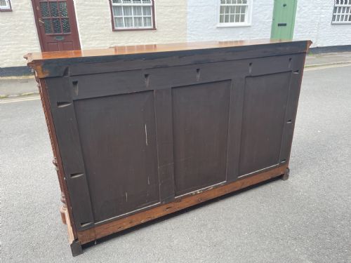 EARLY VICTORIAN INLAID WALNUT SIDE CABINET - ADDITIONAL PHOTO 8