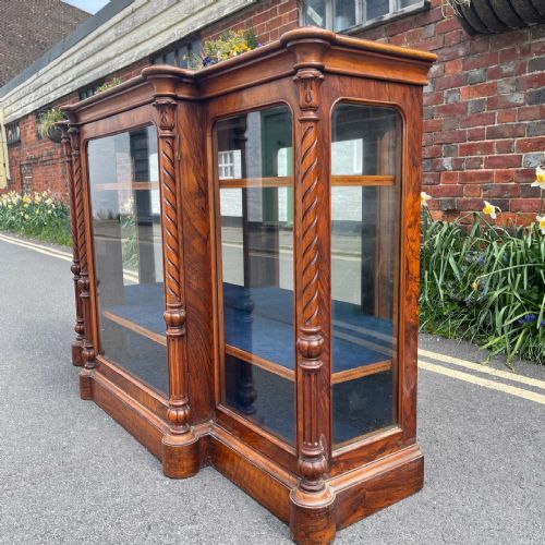 EARLY VICTORIAN INLAID WALNUT SIDE CABINET - ADDITIONAL PHOTO 9