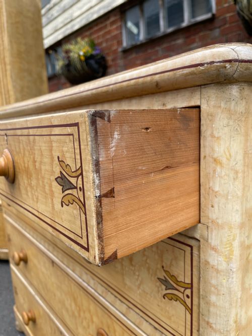 VICTORIAN PAINTED PINE BEDROOM PAIR - ADDITIONAL PHOTO 6