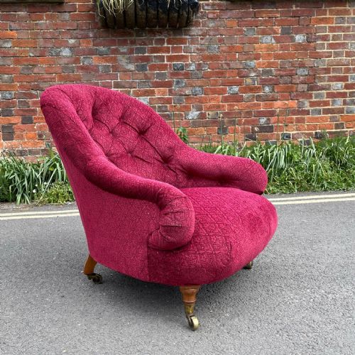 small howard and sons armchair - CATEGORY: ANTIQUE CHAIRS - DATED 1870